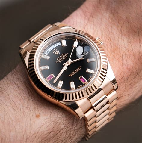 rolex day-date rose gold 41mm price|rolex day date ll 218238.